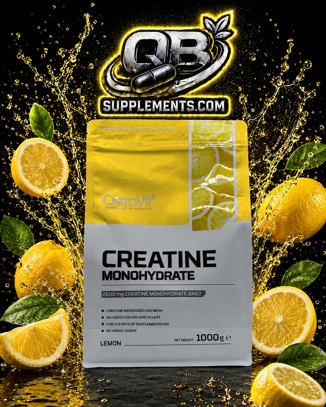 OstroVit - Kreatinmonohydrat Lemon - 1 000 g