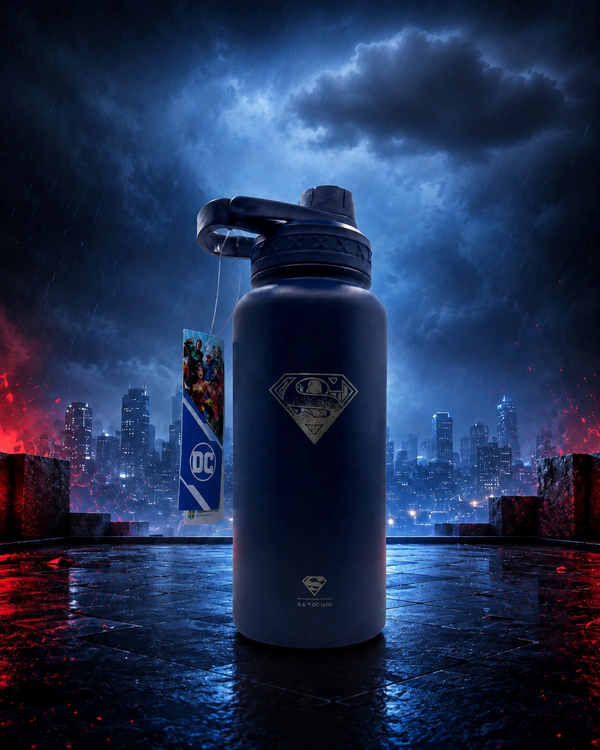Bohtal Insulated Sports Bottle – DC Comics Superman Logo (960 ml)