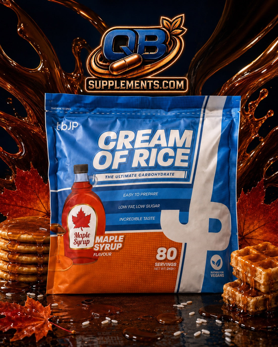 Trained by JP Cream of Rice – Maple Syrup - 2 000 g