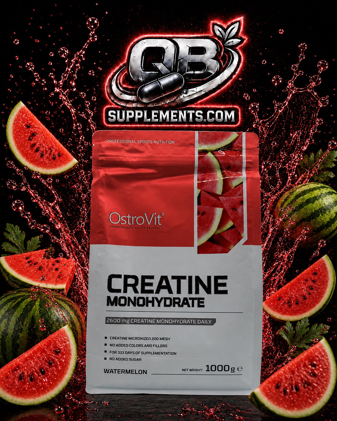 OstroVit - Kreatinmonohydrat Watermelon - 1 000 g