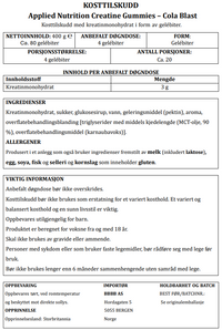 Supergirl Creatine Gummies Bundle – Cola Blast + 960 ml Flaske