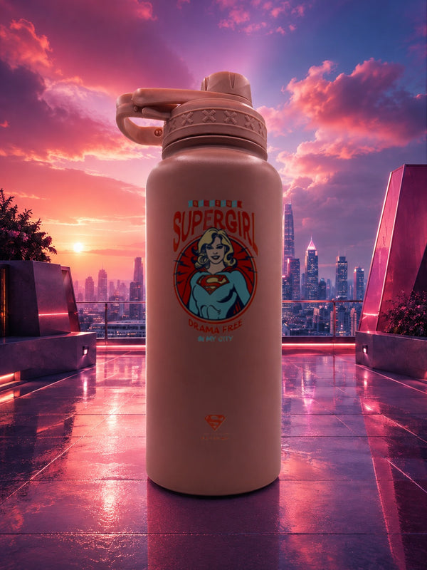 Bohtal Insulated Sports Bottle – Supergirl Drama Free (960 ml)