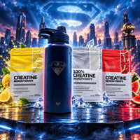 Superman Creatine Bundle – 1 kg Kreatin + 960 ml Flaske