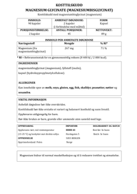 OstroVit - Magnesium Glycinate - 90 kapsler