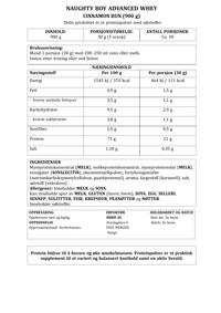 Naughty Boy Advanced Whey – Cinnamon Bun - 900 g