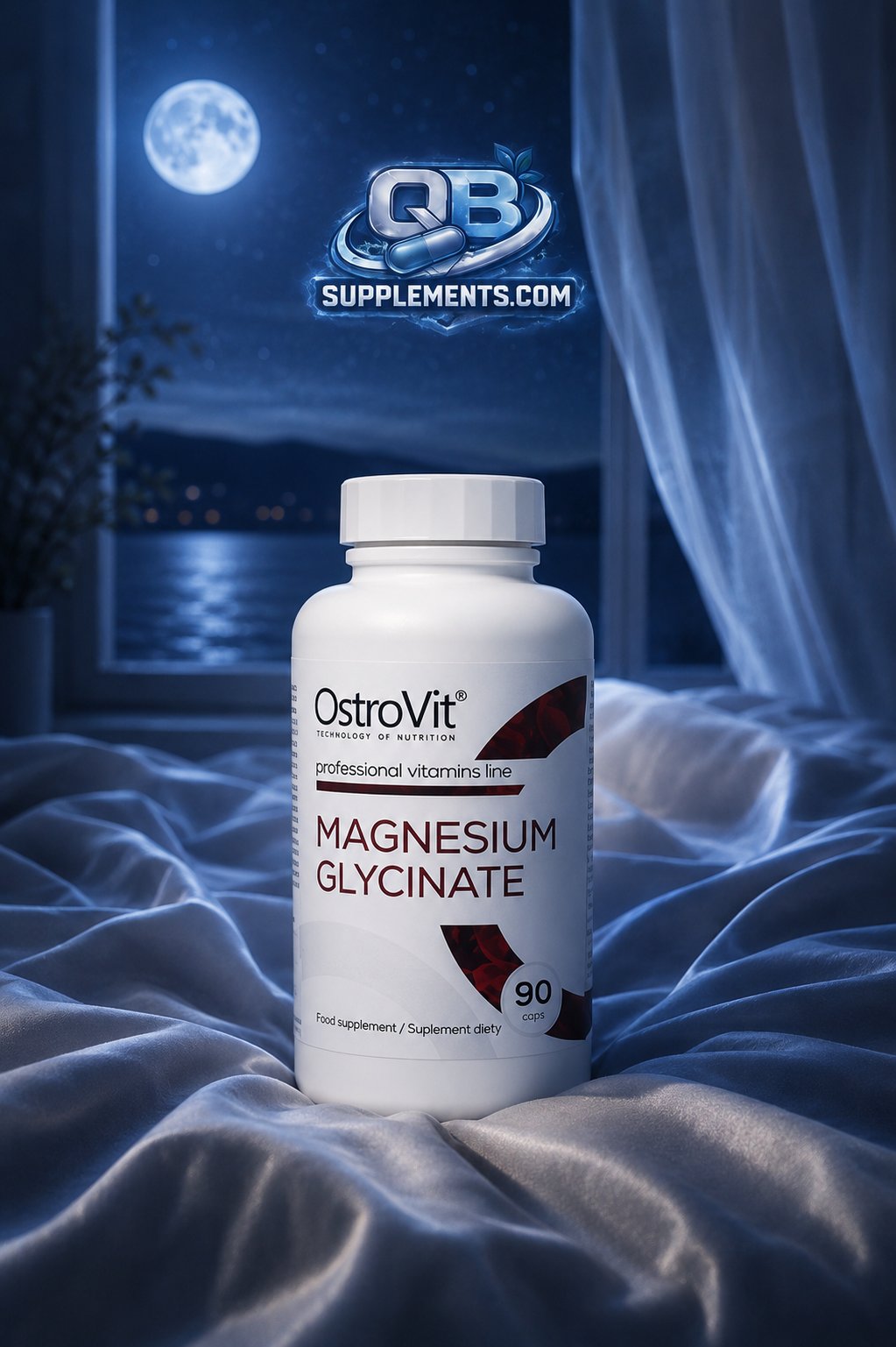 OstroVit - Magnesium Glycinate - 90 kapsler